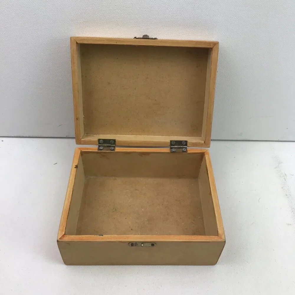 Wood Trinket Jewelry Box Latch Lock 5.75
